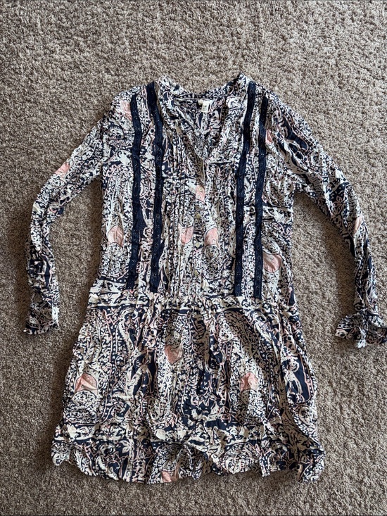 Tiny Dresses & Skirts - Tiny for Anthropologie Caviana shirt dress in Neutral Motif size medium